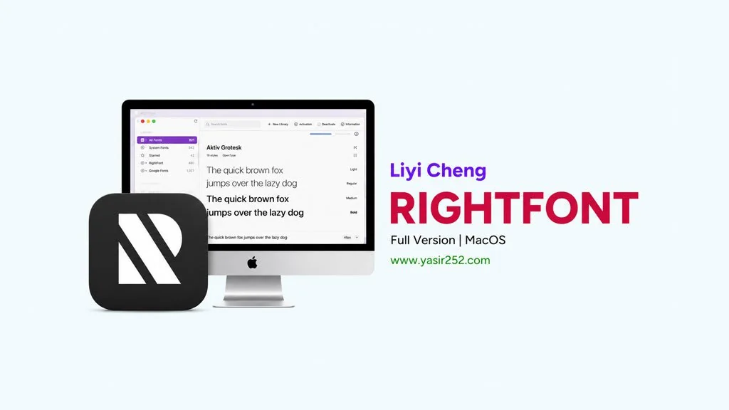 RightFont MacOS Full Version (font manager)