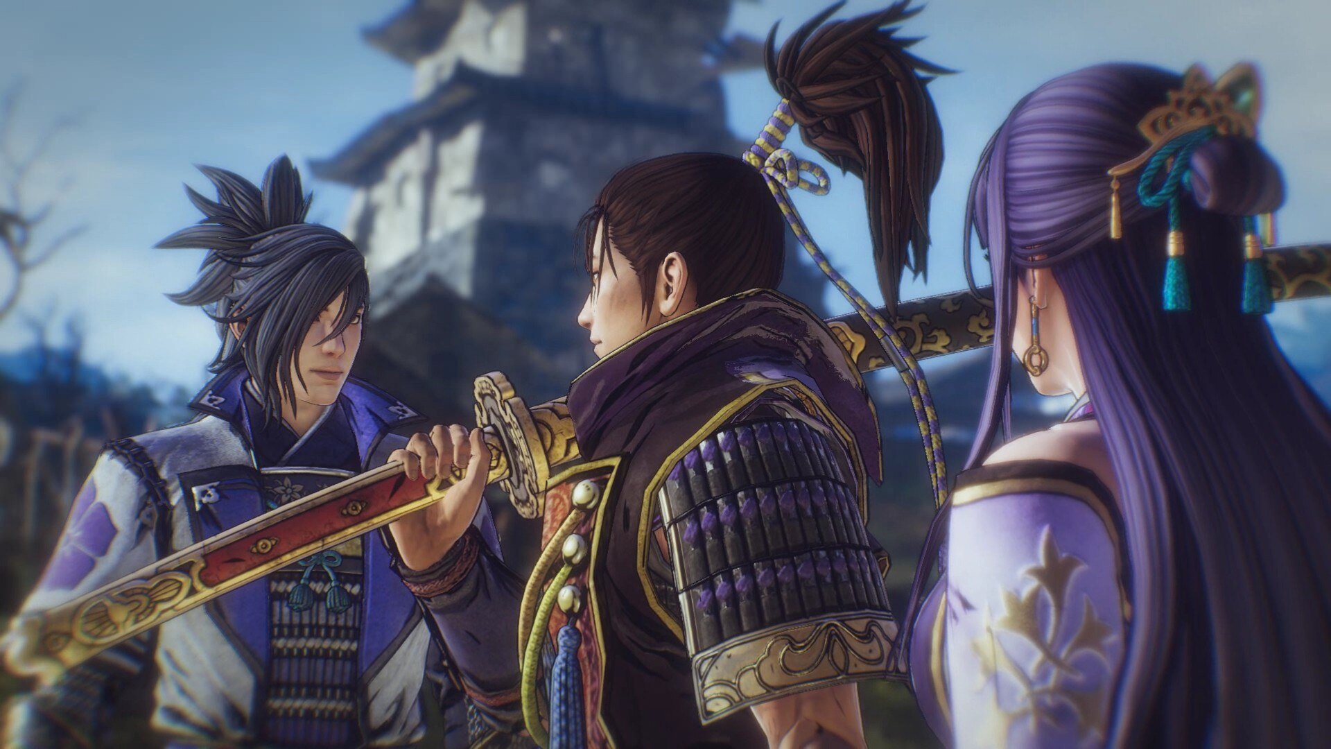 Oda Nobunaga berbicara dengan NPC