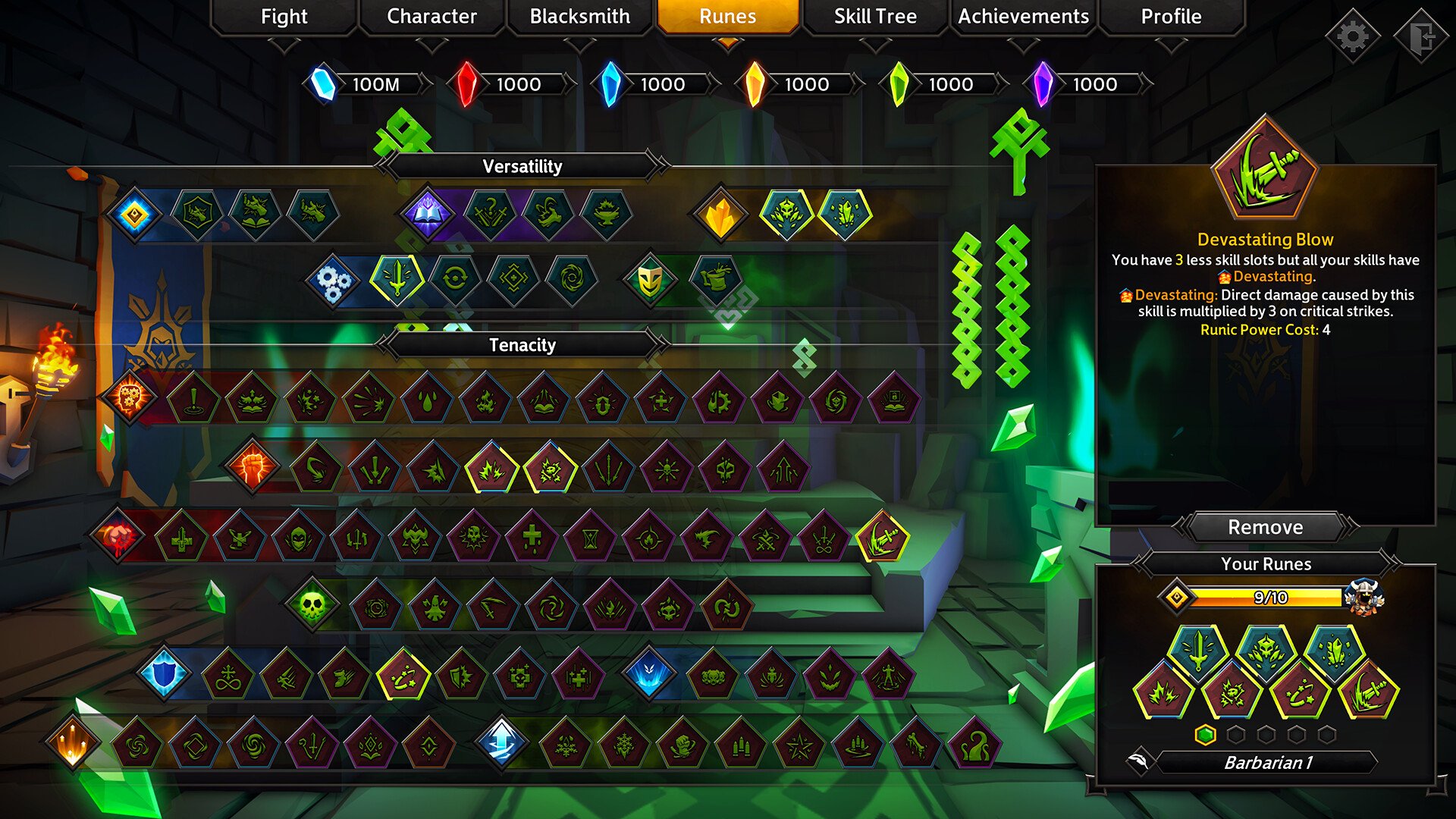 Soulstone Survivors runes collection upgrade