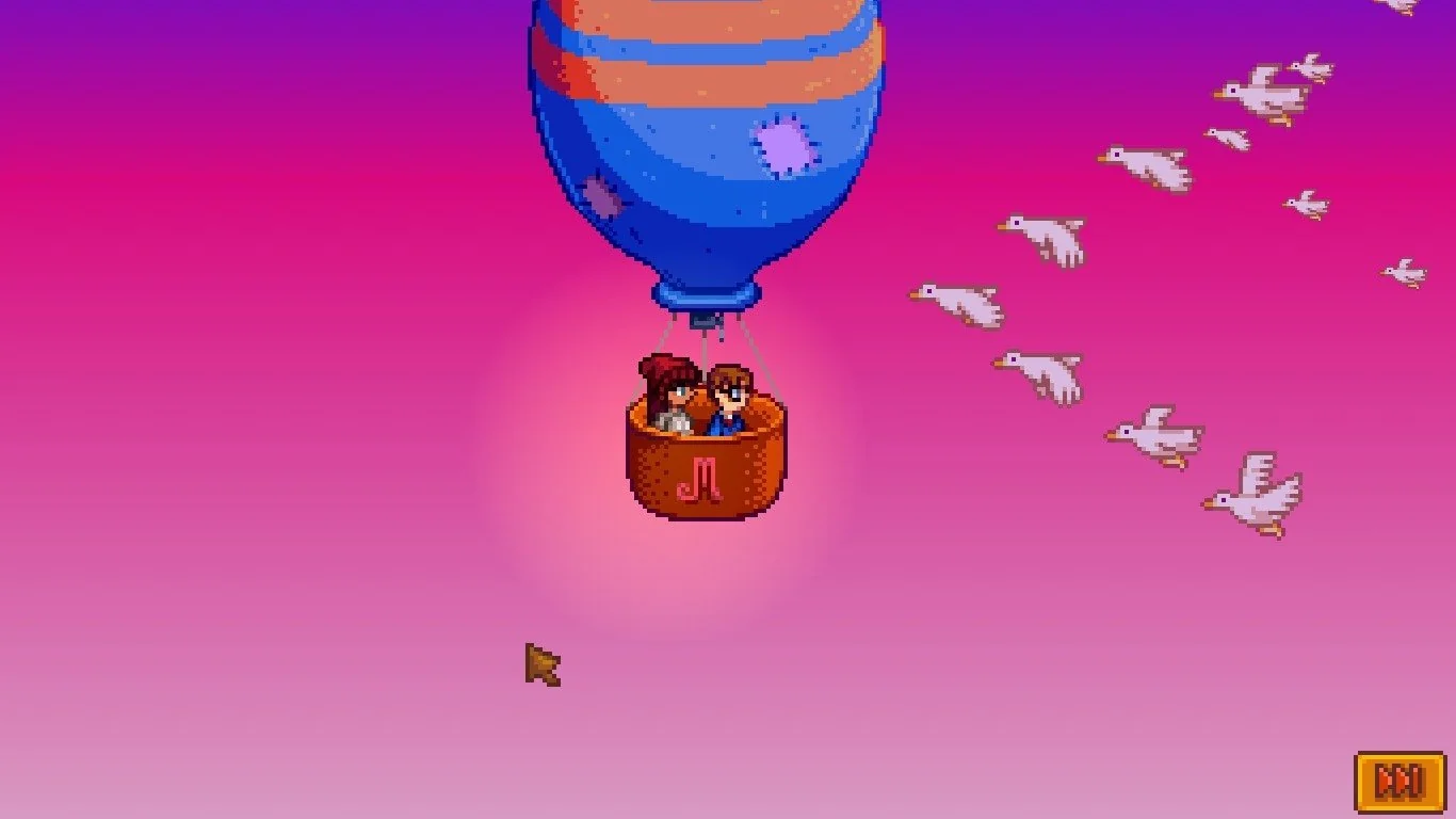 Menaiki balon udara dengan NPC lover