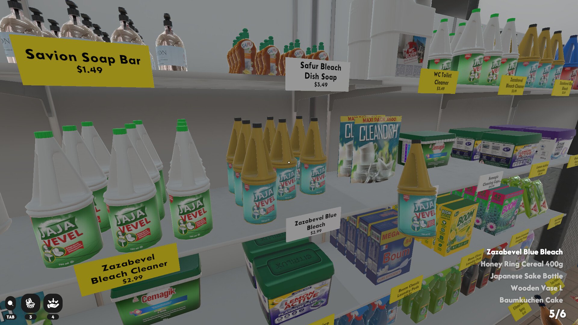 Supermarket Chaos stocking shelves arranging products