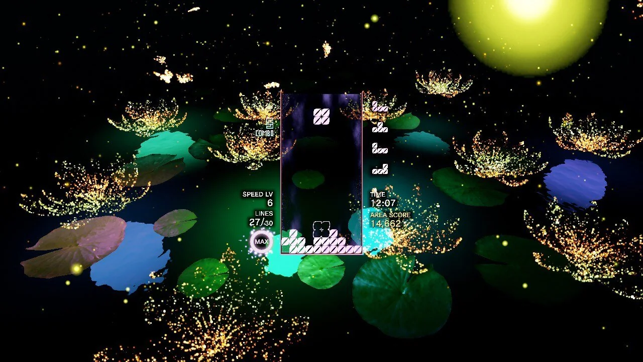 Level area di kolam lotus dengan speed level 6