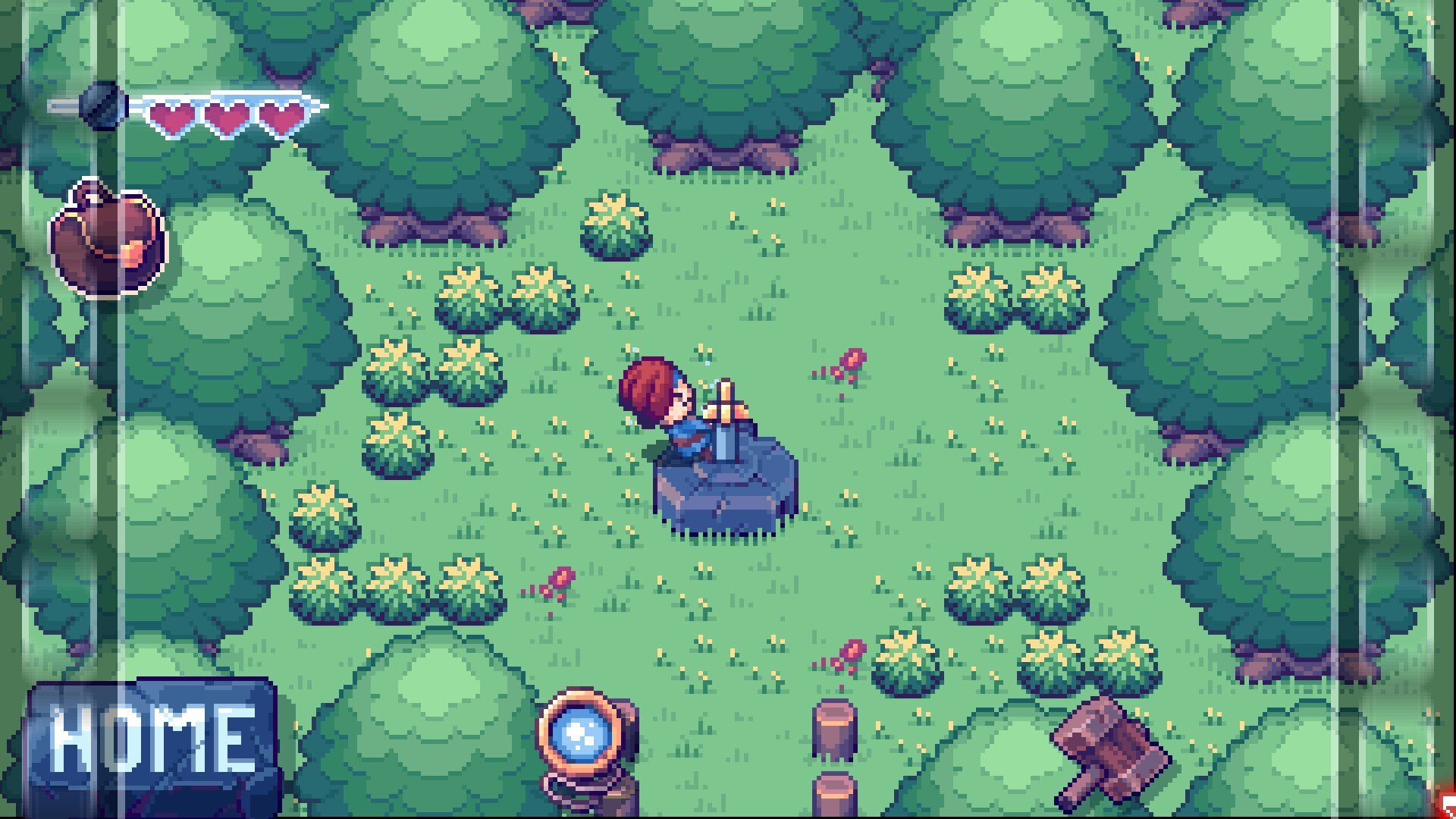 There Is No Game Wrong Dimension forest Excalibur sword puzzle