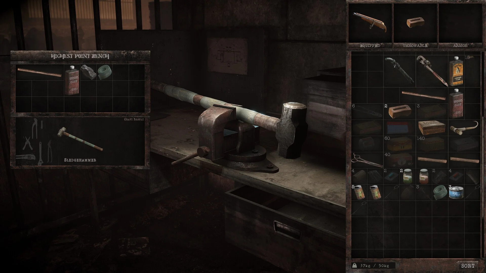 Inventory UI dan upgrade senjata