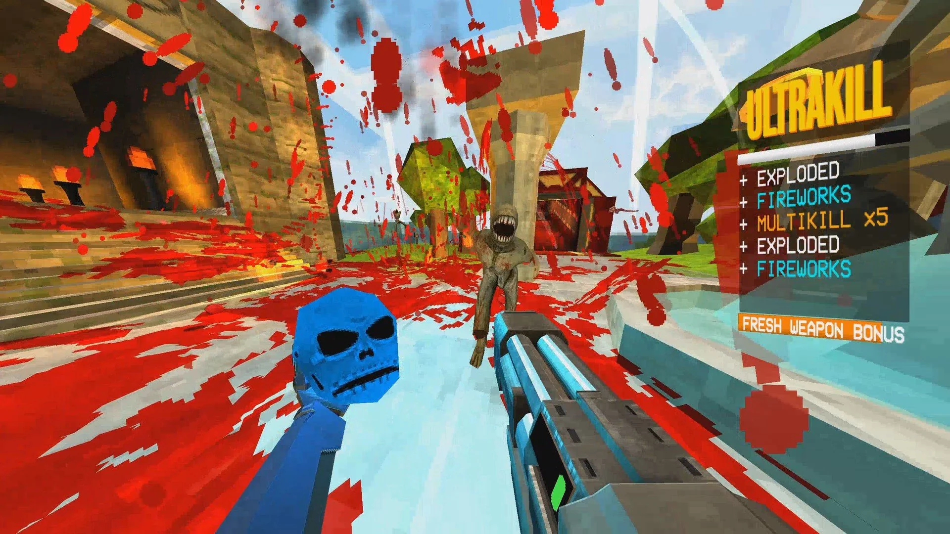 ULTRAKILL combat mechanics fighting monsters
