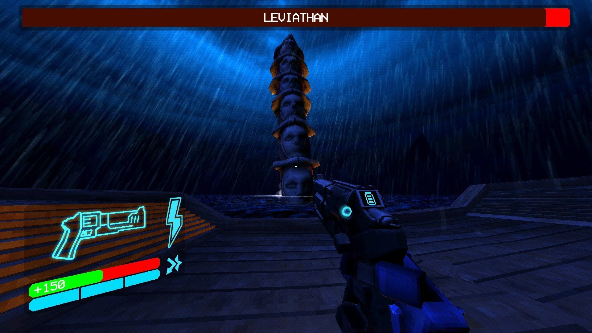 Intense boss fight against Leviathan