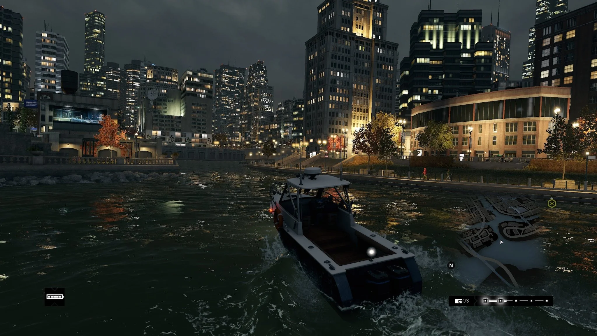 Exploring city via boat on canal