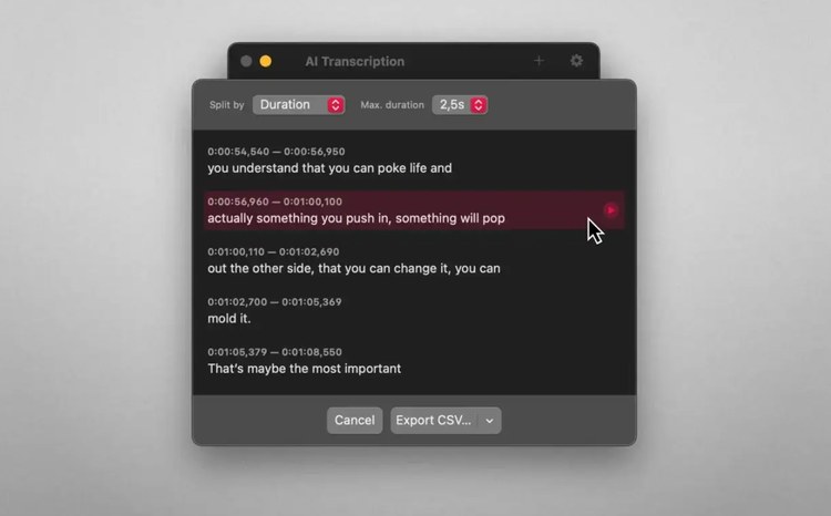 Transkrip Realtime Di Mac Dari Video Yang Diputar