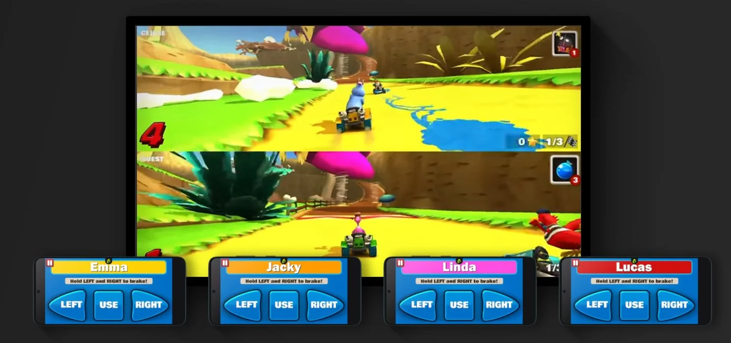 Multiplayer AirConsole hingga 4 pemain pakai HP dan layar TV