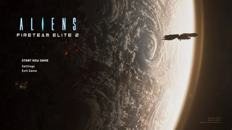 Tampilan Main Menu Game Aliens Fireteam Elite 2