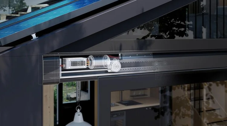 Desain door slider dengan part standar dan dimensi teknik