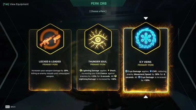 Proses Pemilihan Perk Orb di Deadzone Rogue
