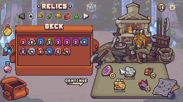 Membeli relic dari merchant di Die in the Dungeon