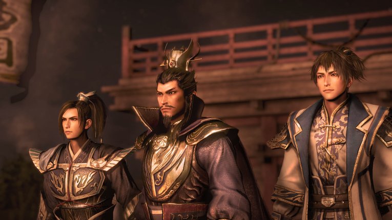 Cao Cao dan Dua Karakter Lainnya Memasuki Cutscene