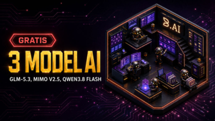 Bansos AI GLM-5.3-Flash, Mimo V2.5, Dan Qwen3.8 Flash Gratis Di B.AI