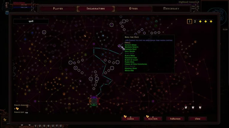 Skill Tree Karakter Di Panel Incarnation Hero Siege