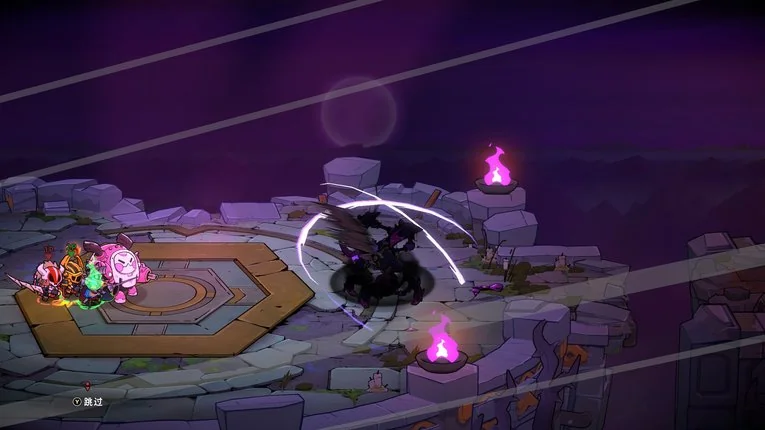 Boss fight melawan demon king di atas kastilnya