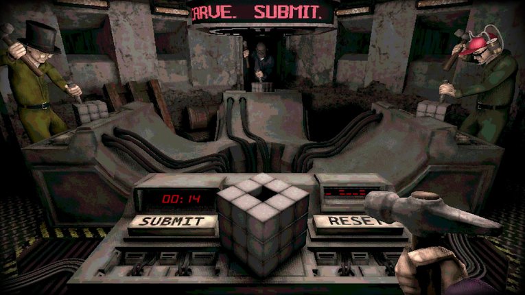 Menekan tombol submit dan reset di ruang kontrol