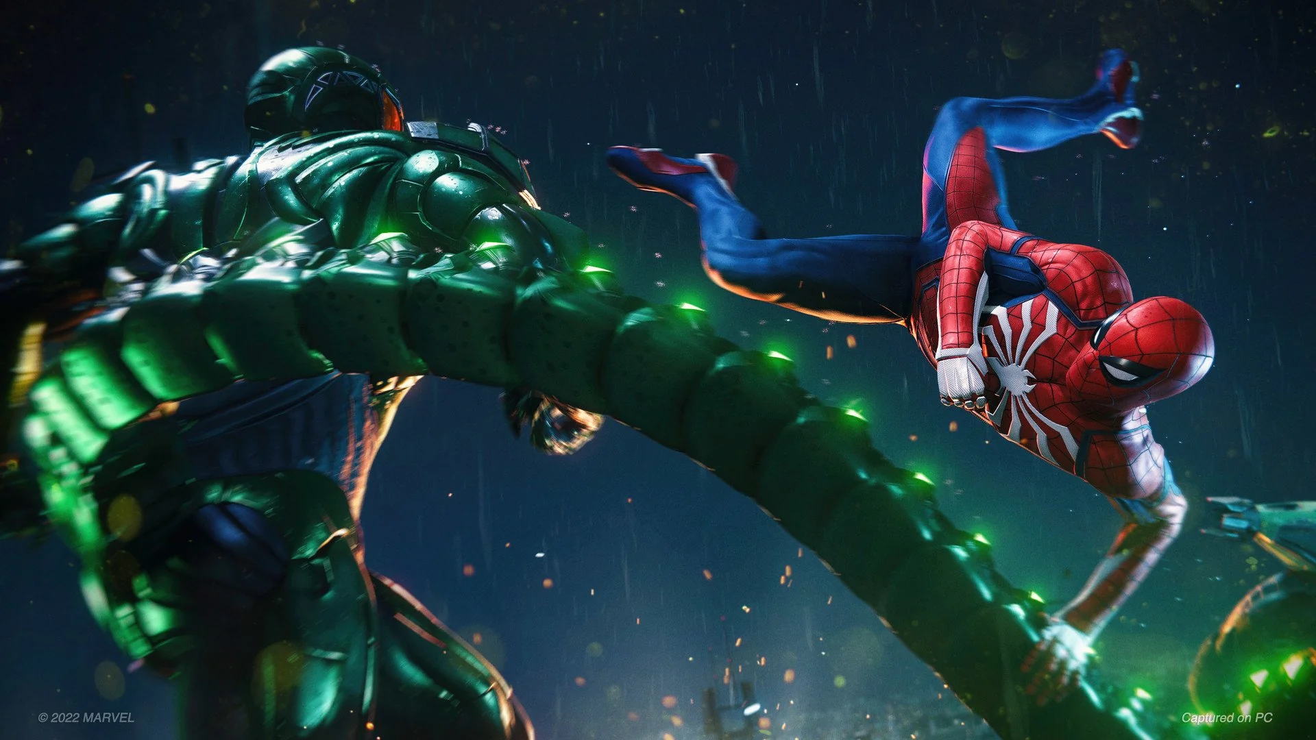 Spidey melawan Green Goblin