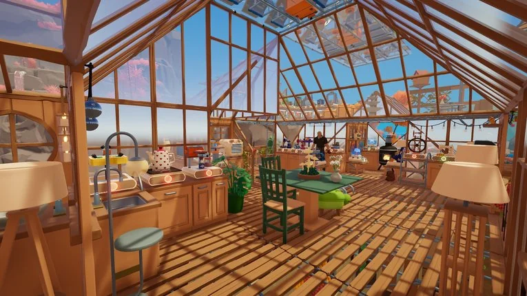 Interior Base Rumah yang Dibangun di Alam Liar