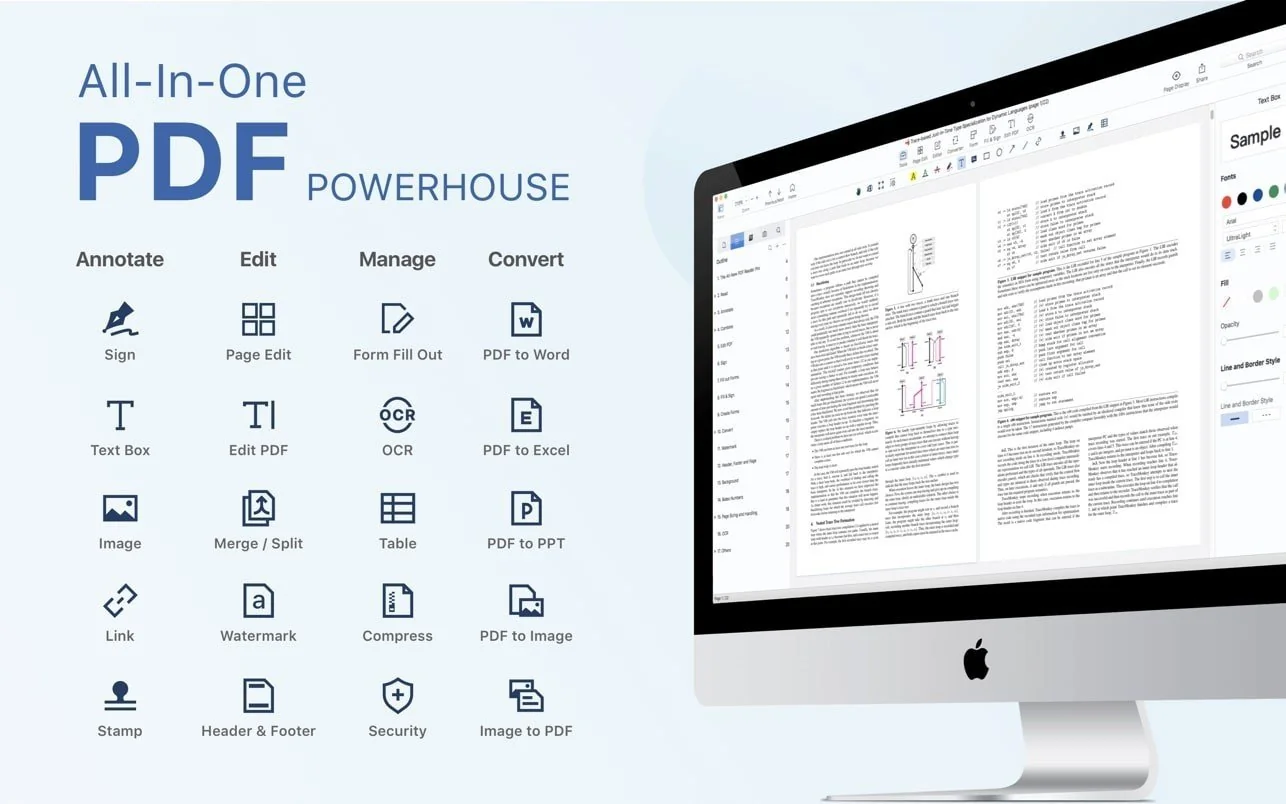 PDF Reader Pro UI aplikasi dan semua list fitur yang dimilikinya