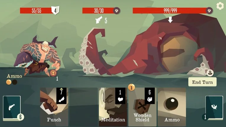 Turn pertama melawan kraken dengan health 999 di Pirates Outlaws