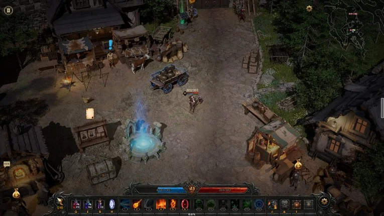 Teleport ke camp untuk report quest ke trader