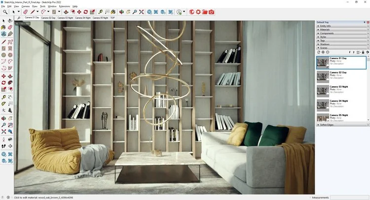 Proses Interaktif Render dengan Thea di SketchUp
