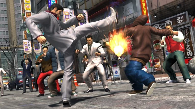 Mekanik street fight brawler di game Yakuza 3